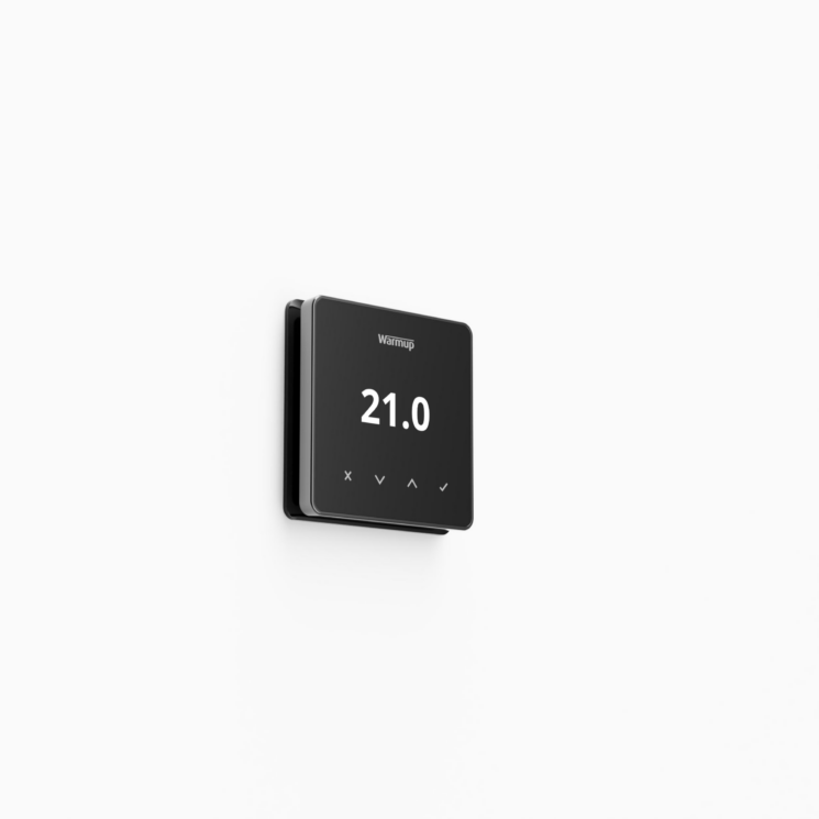 Warmup elektrische vloerverwarming - Element wifi thermostaat zwart - zijkant