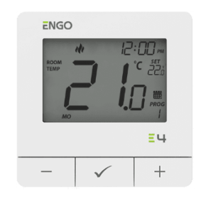 ENGO E4-W – Slimme verwarmenkoelen thermostaat, 230V,Wit