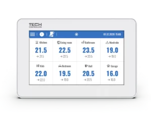 Tech regeling vloerverwarming - EU-M-12T - Wit