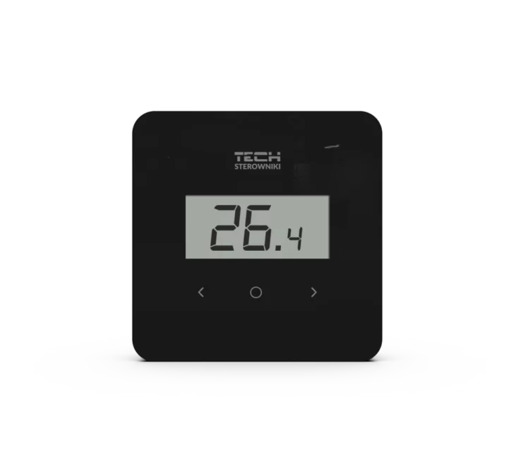 Tech regeling vloerverwarming - kamerthermostaat - EU-R-8b Plus - Zwart - voorkant