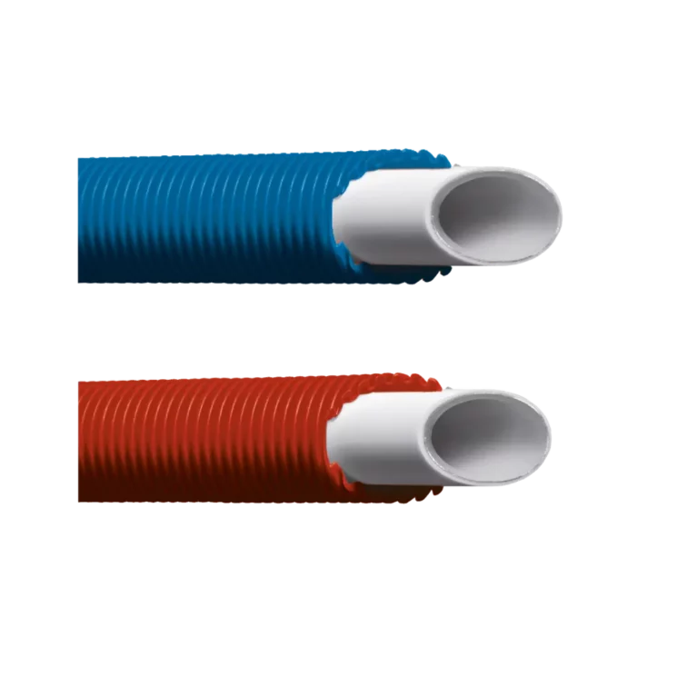 Meerlagenbuis in mantelbuis - Rood en blauw