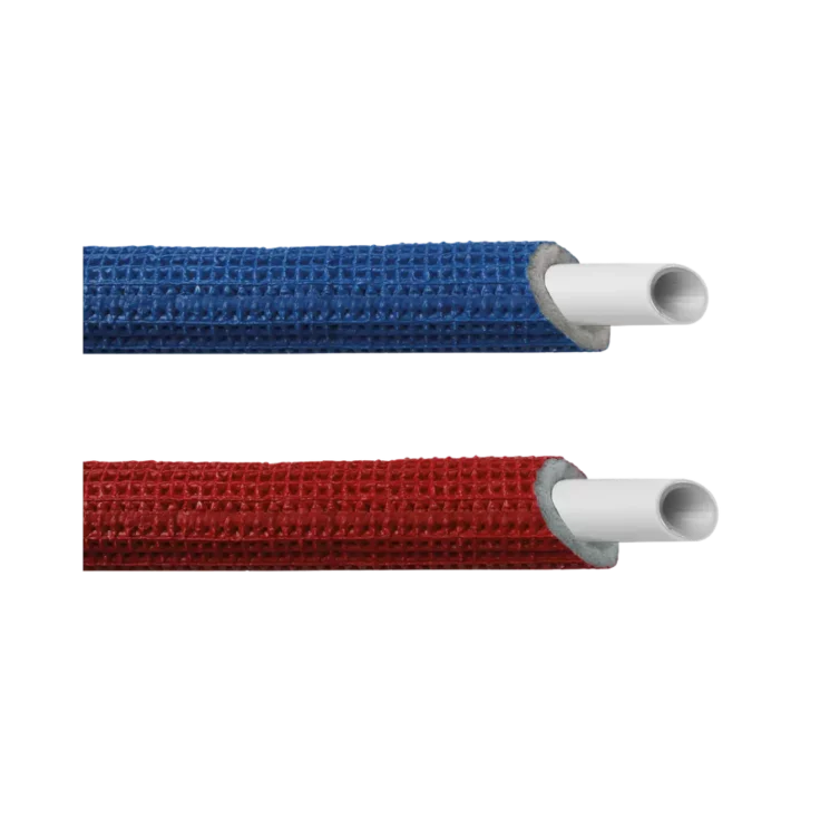 Meerlagenbuis met isolatie - Rood en blauw1