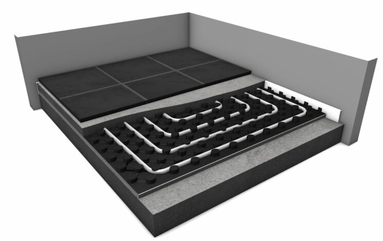 Vloerverwarming noppenplaat